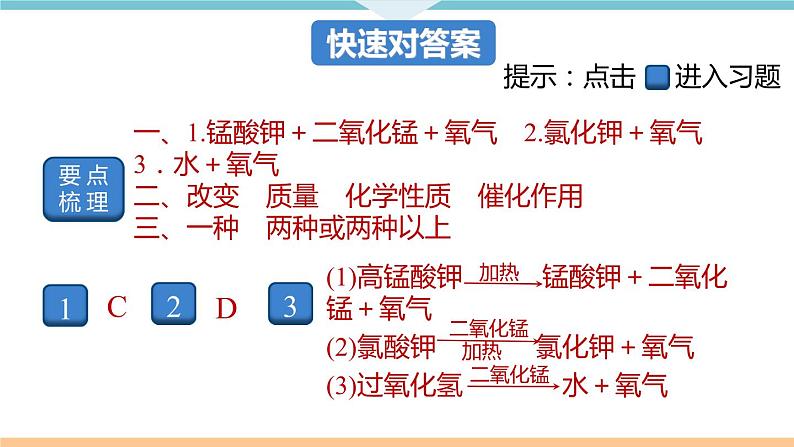 2.5.课题3 第1课时 实验室制取氧气的原理 催化剂+作业课件02