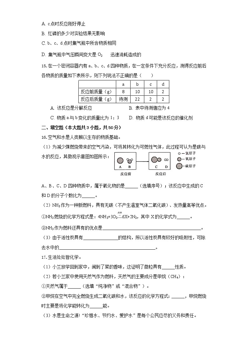 南京市2020—2021學(xué)年度第一學(xué)期期中考試九年級(jí)化學(xué)模擬試卷（一）第3頁
