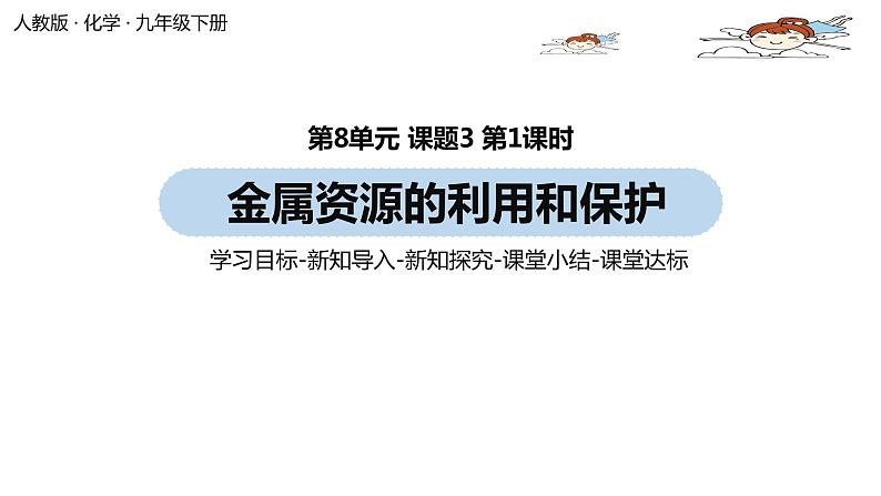 人教九(下)第8单元 课题3 金属资源的利用和保护(第一课时)ppt课件01