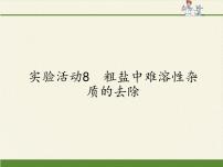 初中化学人教版九年级下册实验活动8 粗盐中难溶性杂质的去除教课内容课件ppt