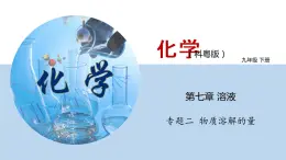 专题7.2  物质溶解的量（课件）——九年级化学下册同步精品课堂（科粤版）（共40张PPT）