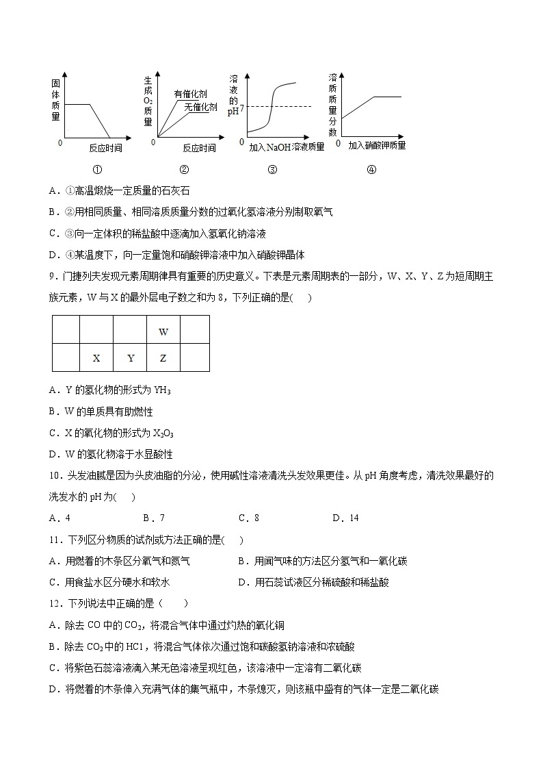 初中化学仁爱版九年级下册专题7初识酸、碱和盐单元1酸性溶液和碱性溶液课时练习03