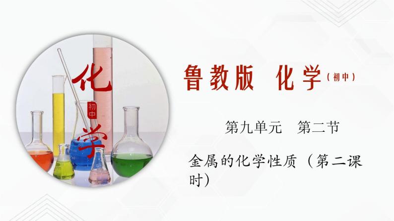 鲁教版九年级化学下册 金属与盐溶液的反应 课件PPT+练习题（原卷及解析卷）01