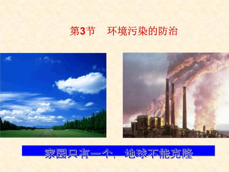9.3 环境污染的防治 课件-2020-2021学年九年级化学上册同步备课系列（沪教版）01