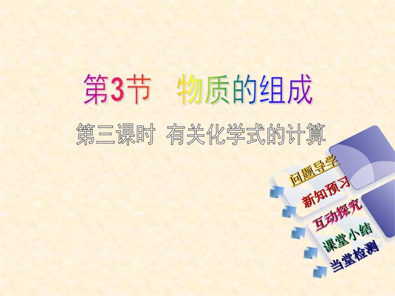 3.3.3 物质的组成（3） 课件-2020-2021学年九年级化学上册同步备课系列（沪教版）01