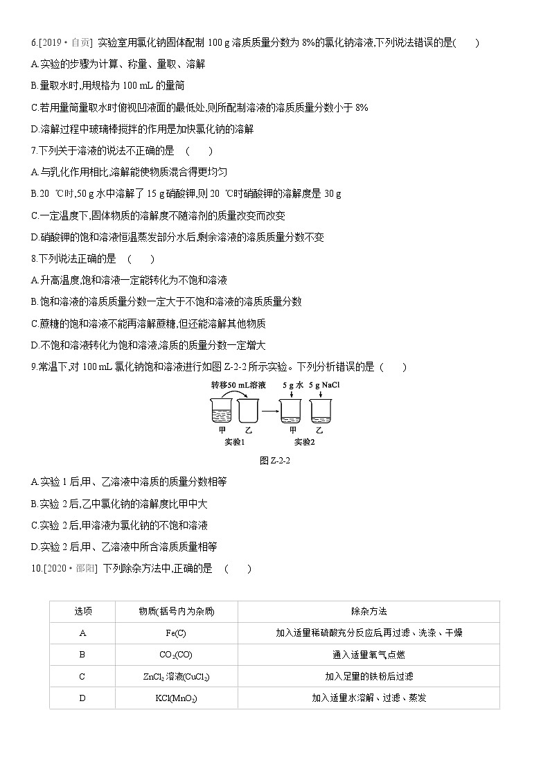 科粤版化学九年级下册第七章 单元达标检测含答案 第2页