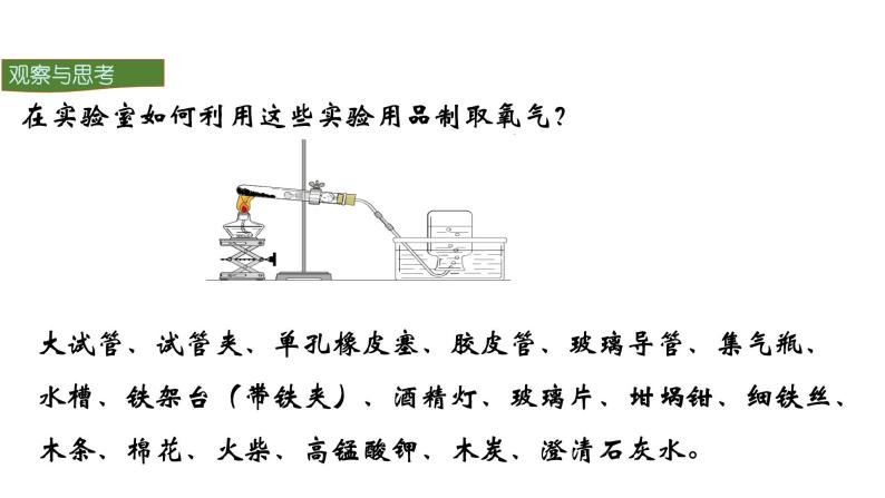 人教版初中化学（上册） 第二单元 实验活动1 氧气的实验室制取与性质课件02