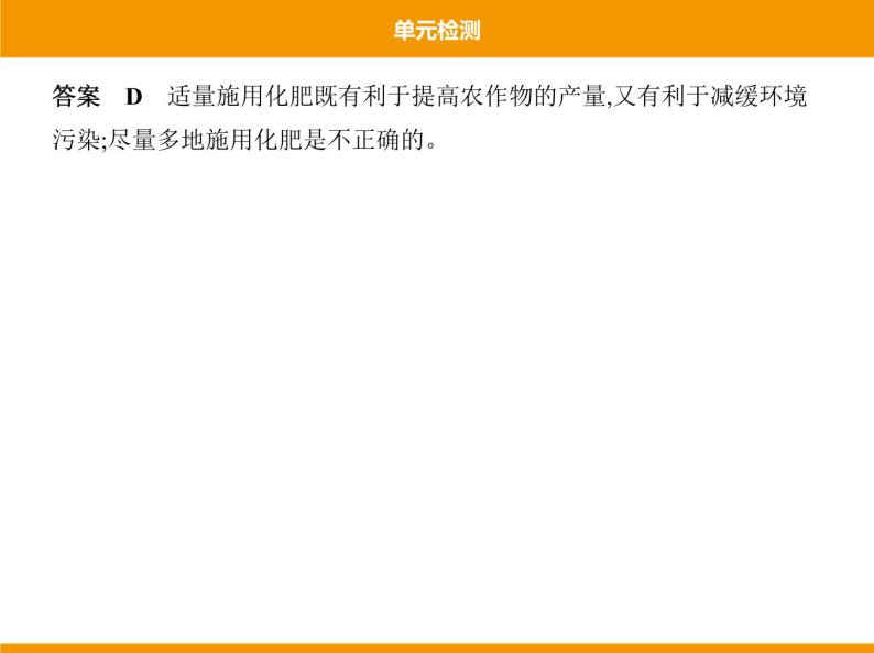 人教版初中化学九年级（下册）第十一单元 单元检测课件05