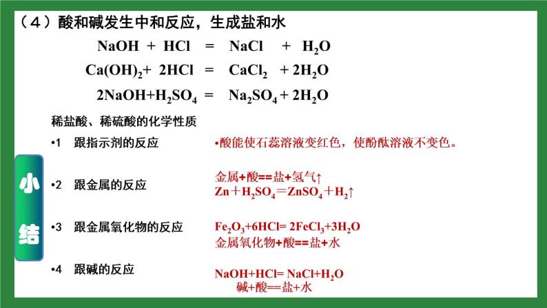 人教版化学九年级下册第十单元《酸和碱》复习课件08