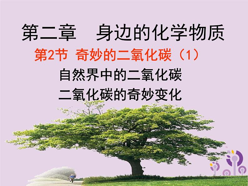 沪教版九年级化学上册 第2章 2.2奇妙的二氧化碳(1)课件01