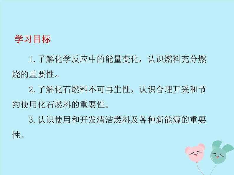 人教版九年级化学上册 第七单元 课题2 燃料的合理利用与开发 教学课件第3页