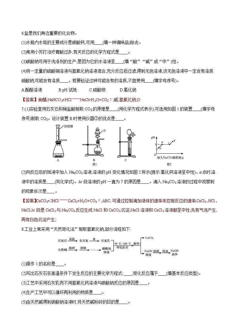 冲刺2021中考复习 盐化肥1(解析版) 试卷03