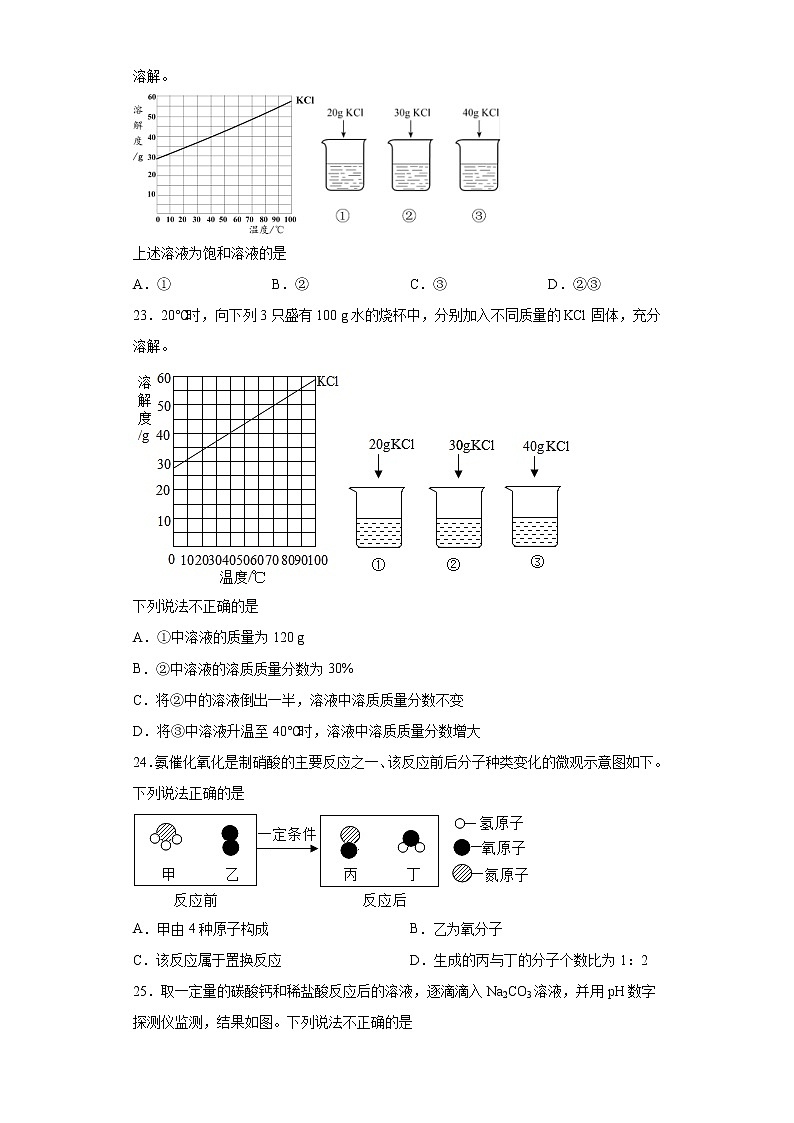 2021年北京市石景山区中考一模化学试题(word版 含答案)03