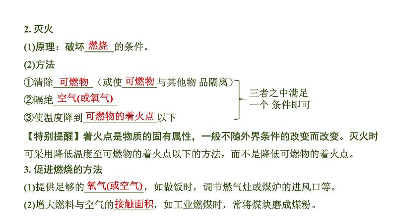 中考化学一轮复习基础考点一遍过(课件+新题练)主题13 化学与能源和资源的利用03
