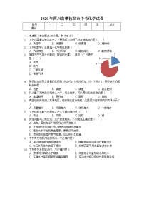 2020年四川省攀枝花市中考化学试卷