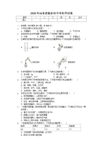 2020年山东省临沂市中考化学试卷