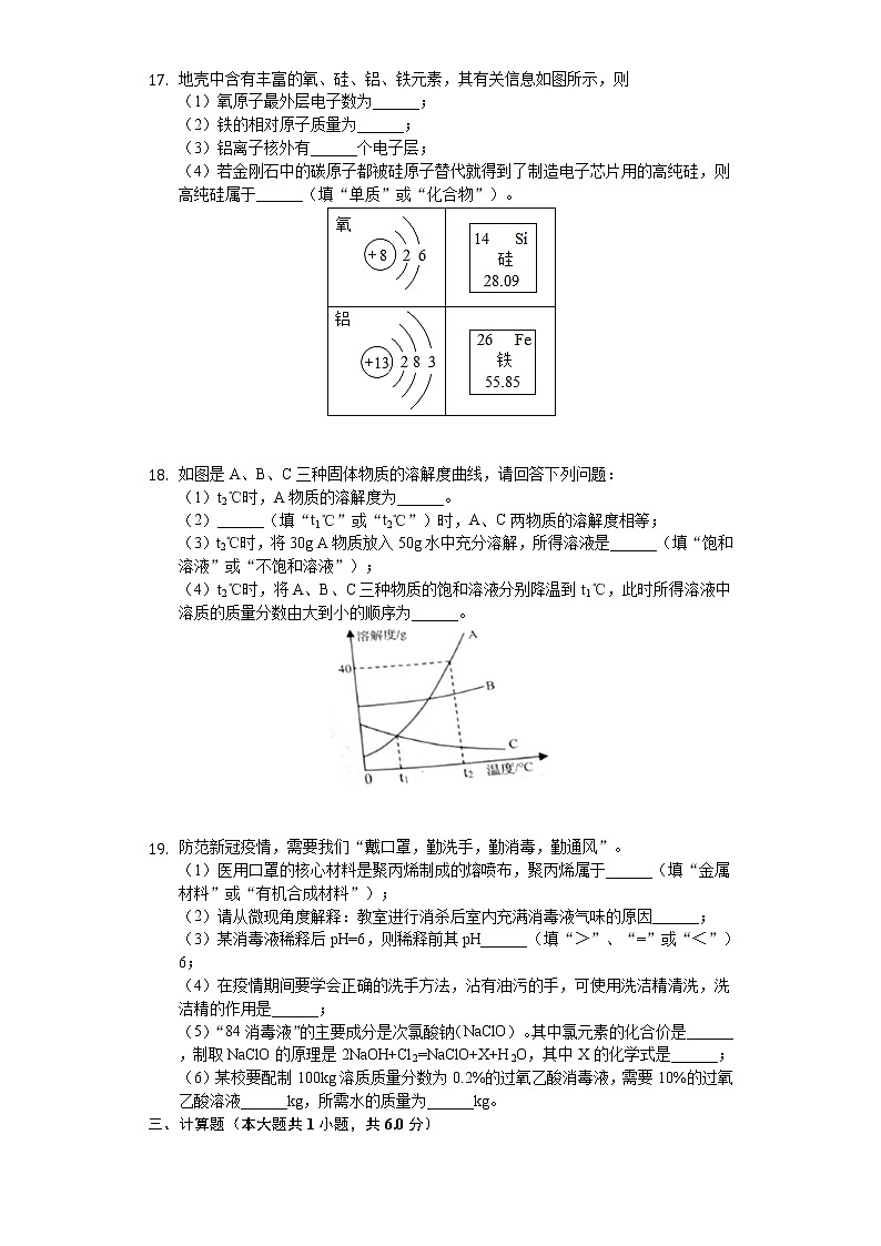 2020年辽宁省营口市中考化学试卷03