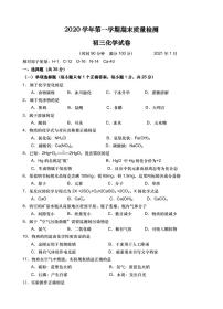 上海市金山区2021届九年级上学期期末(中考一模）质量调研化学试卷（详解版）