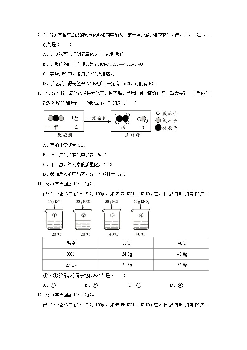 2020年北京市丰台区中考化学二模试卷02