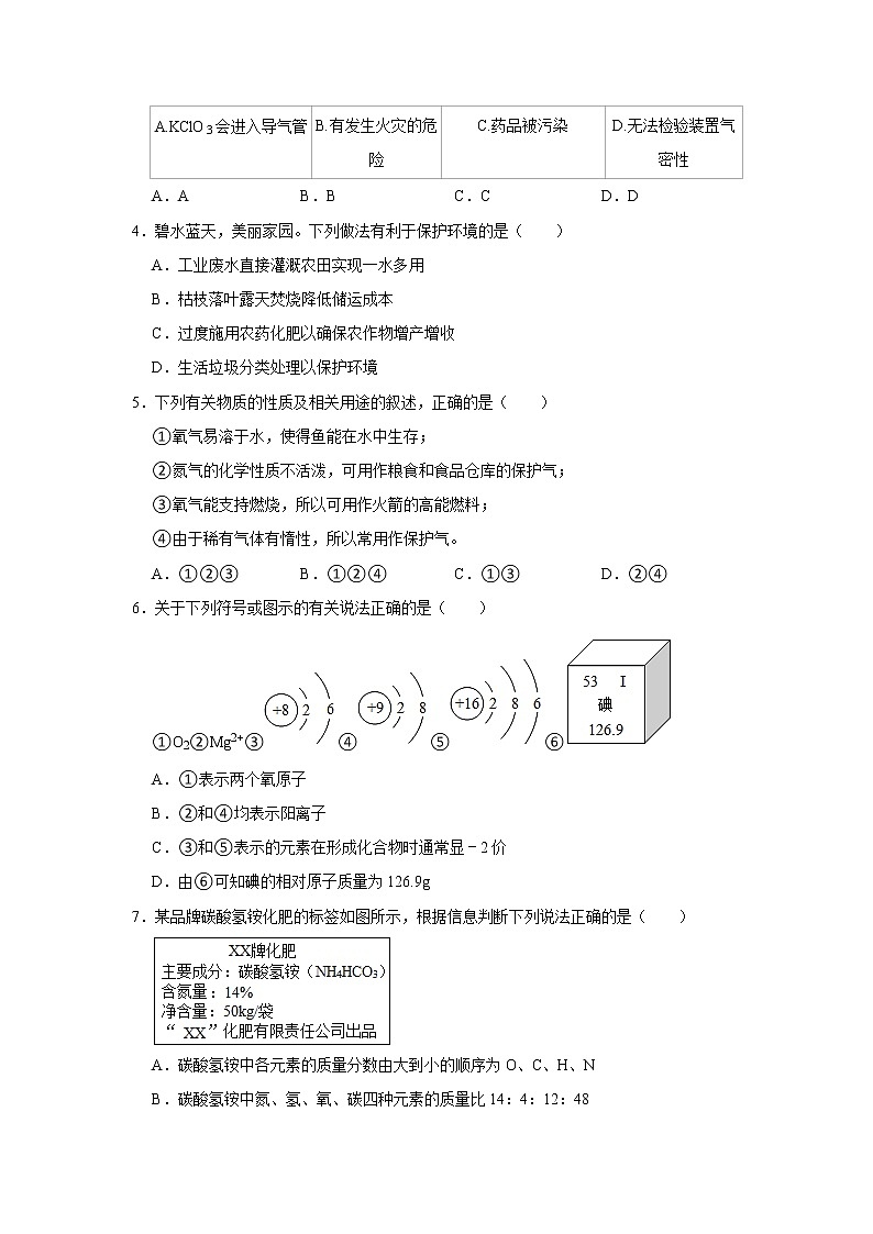 2021年广东中考化学考前信息模拟卷(二)第2页
