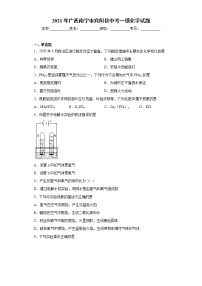 2021年广西南宁市宾阳县中考一模化学试题(word版含答案）