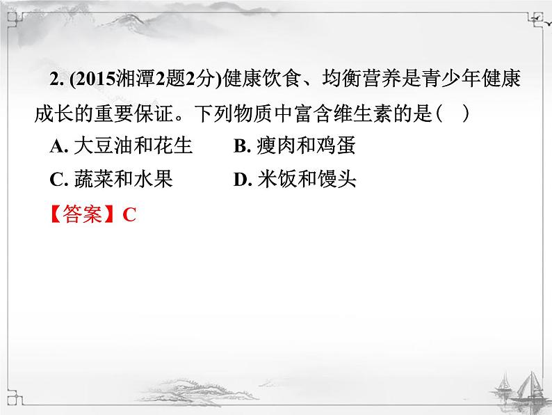 中考化学复习课件12.第十二单元 化学与生活06