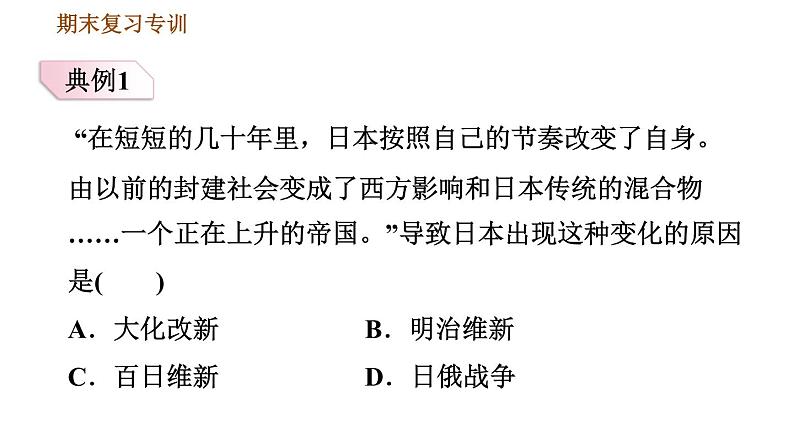 人教版九年级下册历史课件 专项训练 专项一 选择题题型专项第4页