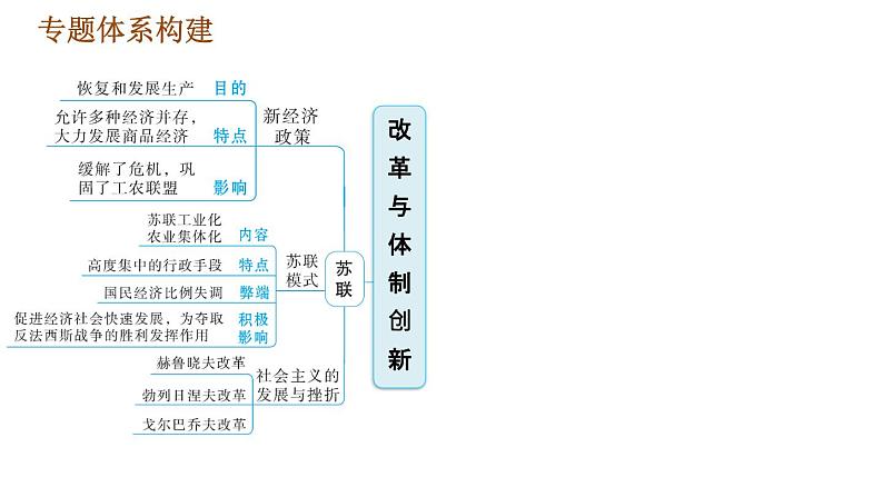 人教版九年级下册历史课件 专题训练 专题三 改革与体制创新第3页