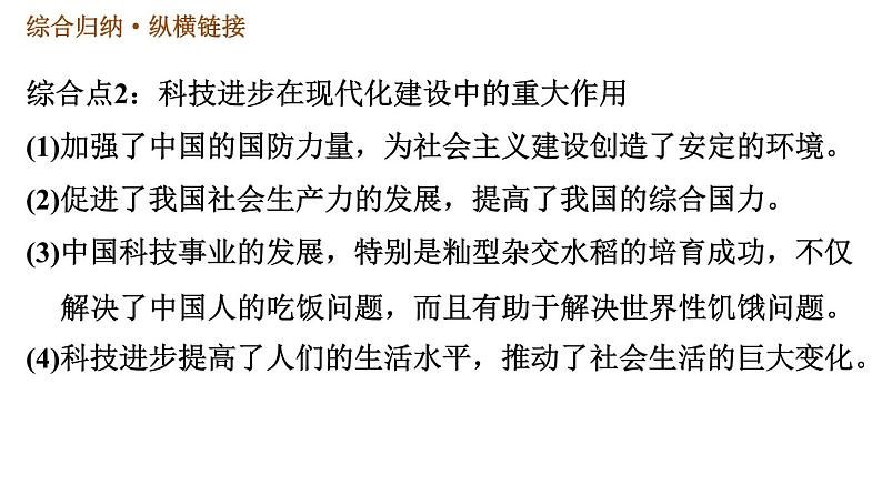 人教版八年级下册历史习题课件 第六单元 巩固强化复习.ppt第7页