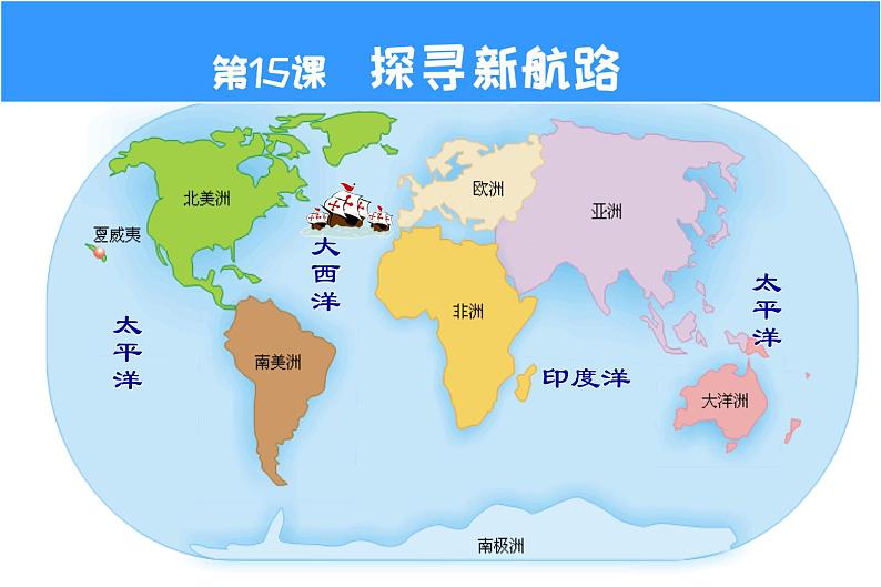 部编版九年级历史上册:5.3 探寻新航路-课件第1页