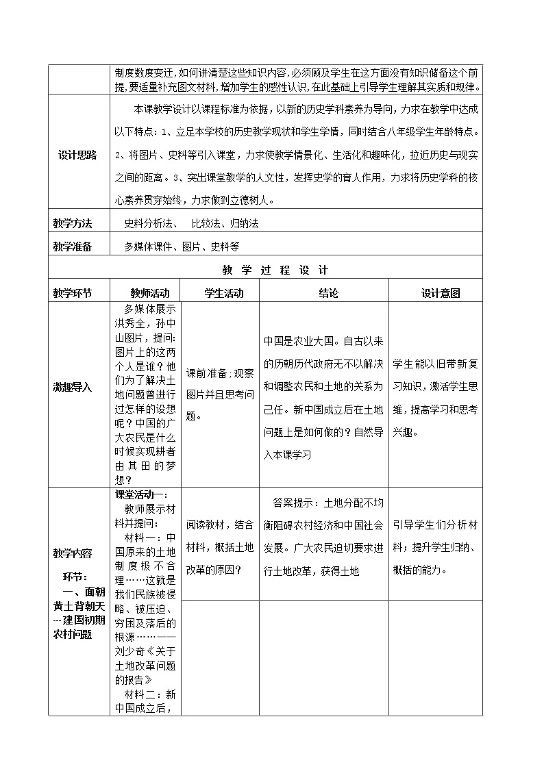 第3课  土地改革  八年级历史下册 课件+教学设计+测试（部编版）02