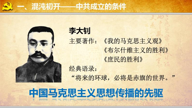 部编版八年级历史上册：4.14 中国共产党诞生-课件05
