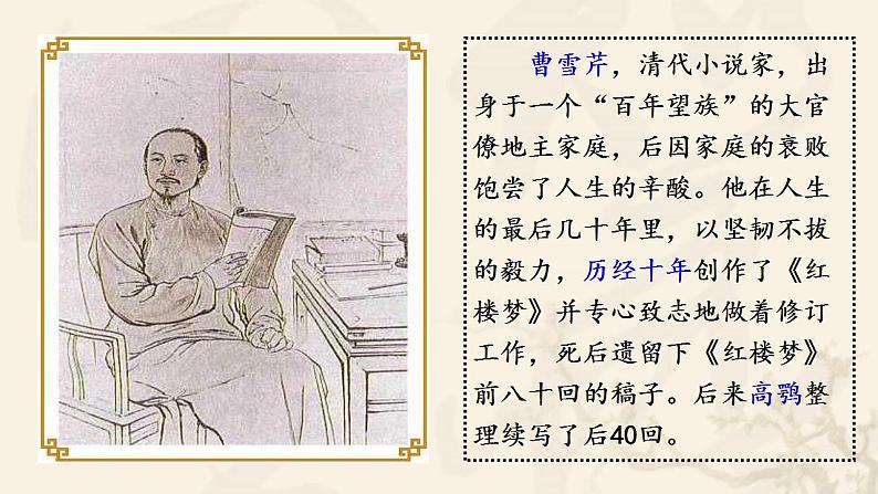 人教部编版历史七年级下册 第三单元第21课 清朝前期的文学艺术课件PPT第5页