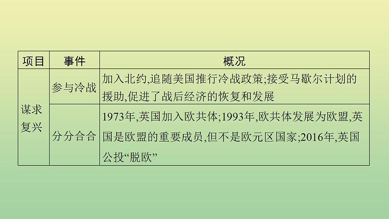 中考历史总复习优化设计第二编专题能力提升专题四大国崛起课件第8页