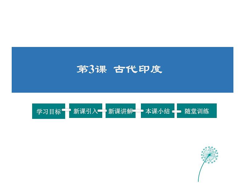 2021-2022学年度人教版九年级历史上册课件 3古代印度01