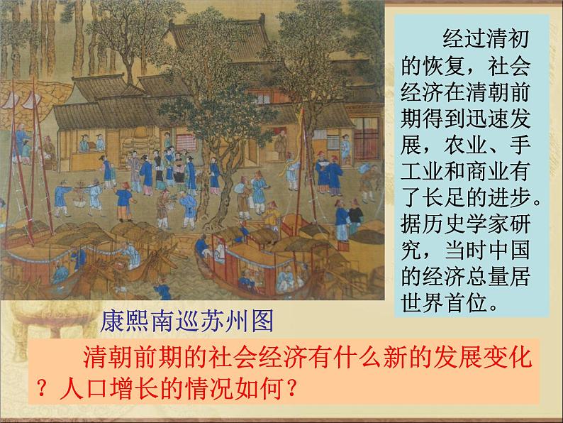 部编版七年级下册历史第19课 清朝前期社会经济的发展 课件第5页