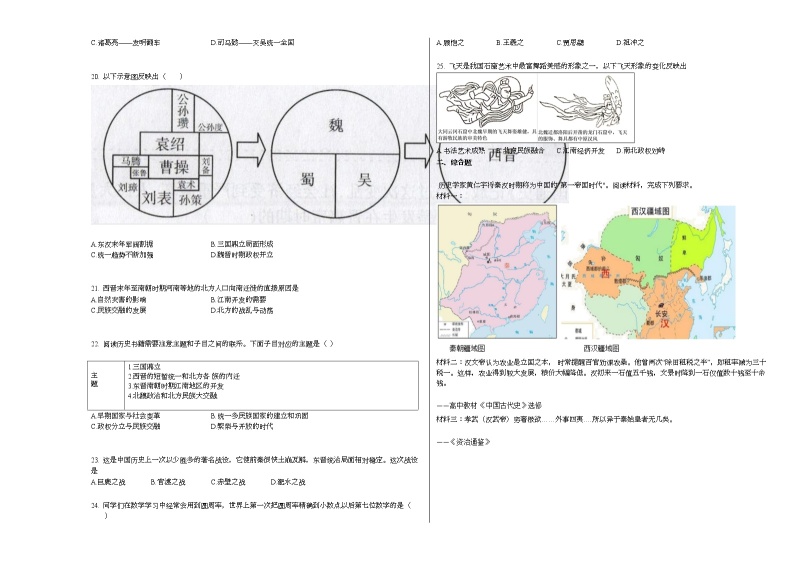 河北省邯郸市永年区2020-2021学年七年级上学期期末历史试题部编版02