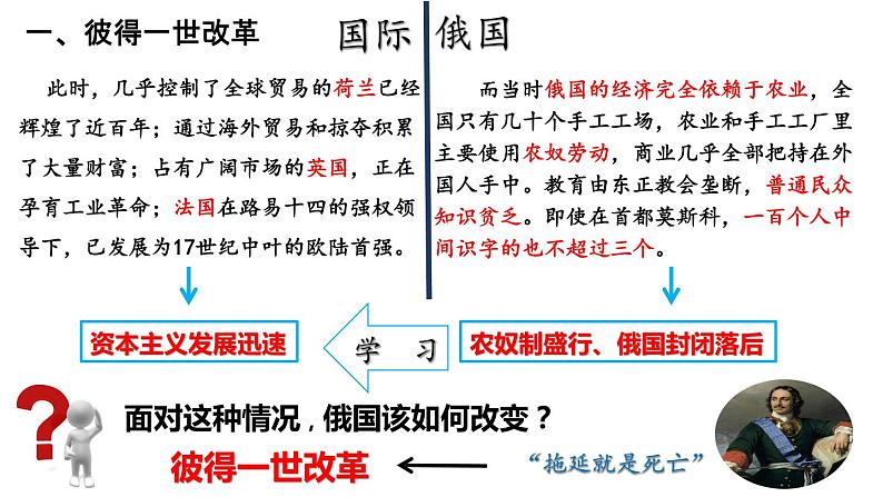 第2课 俄国的改革(含视频)课件+练习+学案(部编版)05