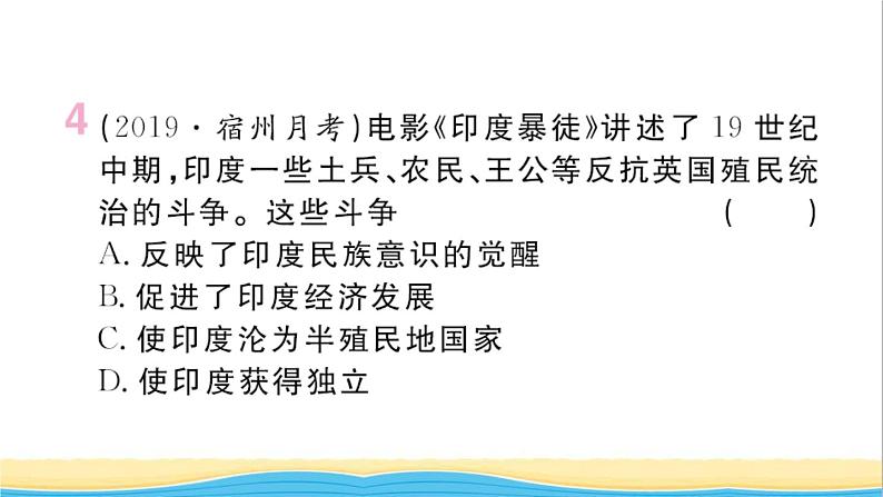 九年级历史下册第一单元殖民地人民的反抗与资本主义制度的扩展第1课殖民地人民的反抗斗争作业课件新人教版第5页