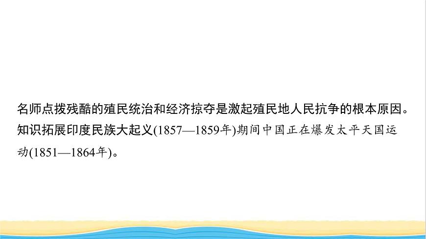 中考?xì)v史一輪復(fù)習(xí)第27單元殖民地人民的反抗與資本主義制度的擴(kuò)展課件第8頁(yè)
