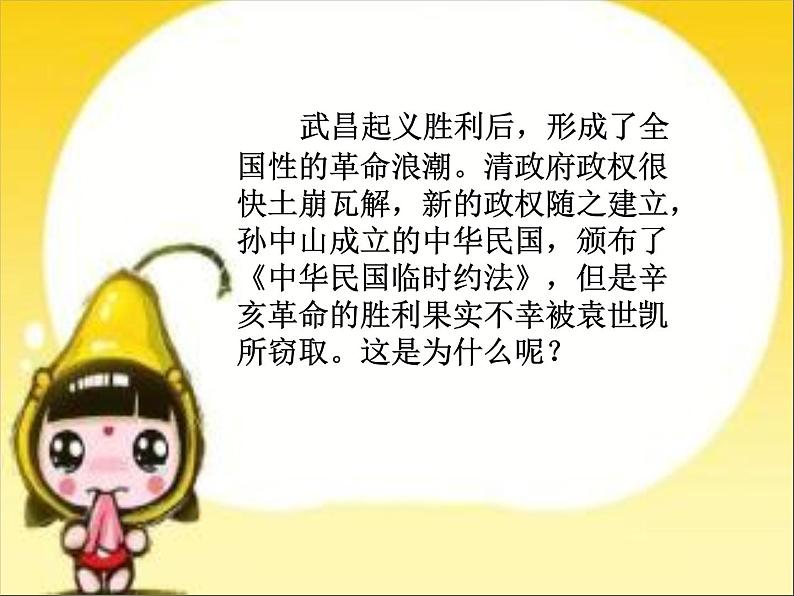 人教版八年级上册历史中华民国的创建 ppt课件(共20张PPT)03