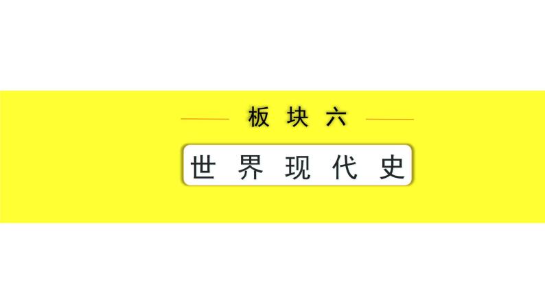 历史中考复习 6. 板块六　世界现代史 4. 第四单元  走向和平发展的世界 PPT课件01