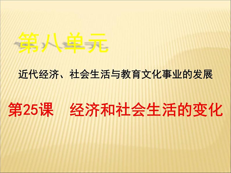 第八单元 近代经济、社会生活与教育文化事业的发展 课件+教案 人教版历史八上02