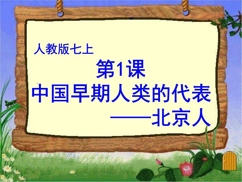人教部编版七年级历史上册第一课 中国境内早期人类的代表—北京人课件PPT第7页