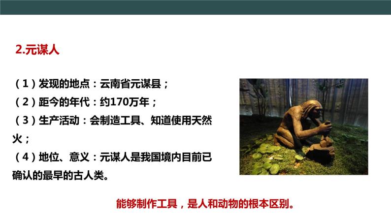 部编版历史七年级上册 第1课 中国境内早期人类的代表—北京人 教学课件+教案+视频素材08