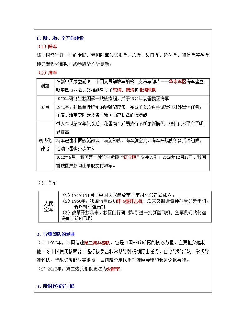 专题20 国防建设与外交成就(解析版)第3页