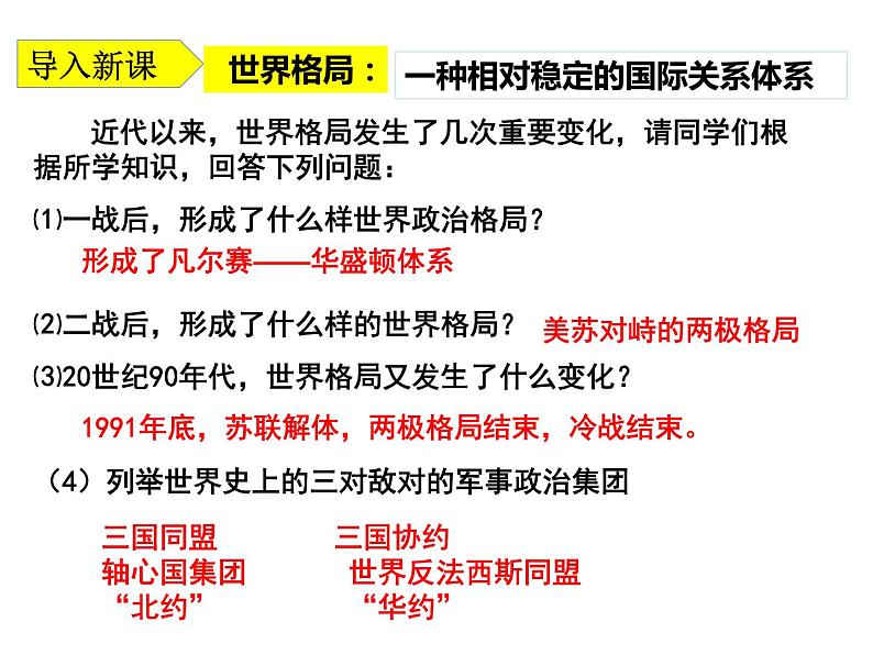 第21课 冷战后的世界格局 课件-2021-2022学年部编版历史九年级下册(共33张PPT)01