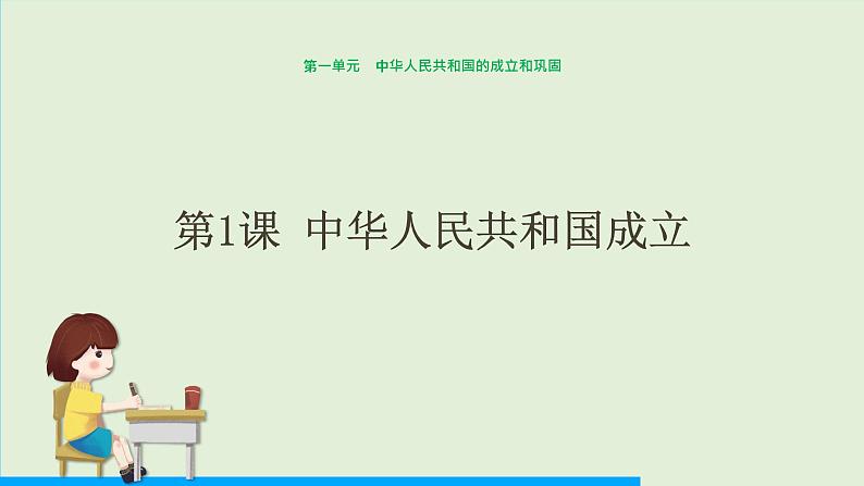 第1课 中华人民共和国成立课件PPT第1页