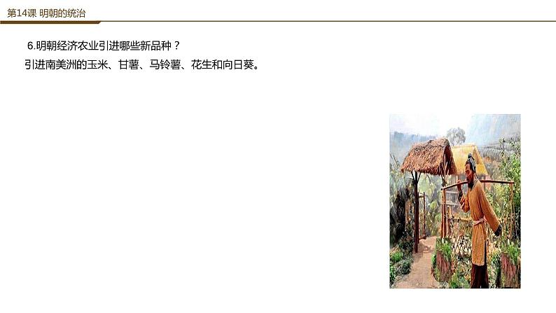 第三单元明清时期:统一多民族国家的巩固与发展问答式复习提纲课件PPT第7页