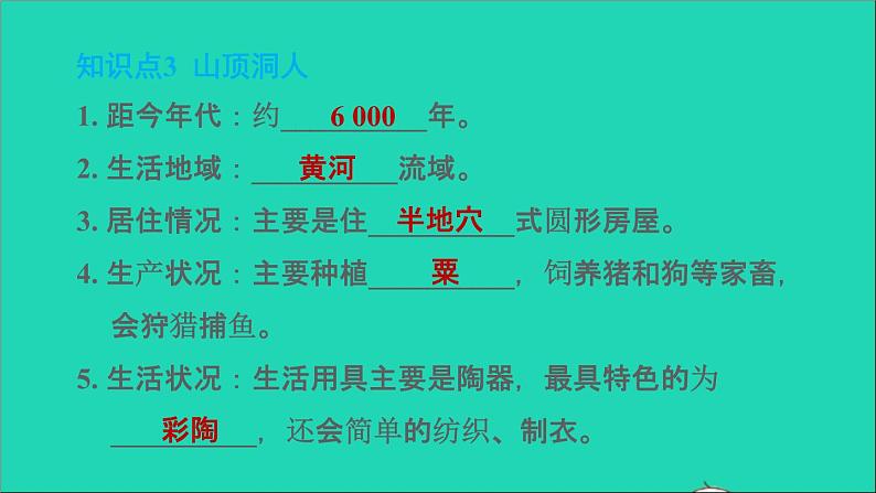 部编版七年级历史上册第一单元史前时期:中国境内早期人类与文明的起源第2课原始农耕生活习题课件第5页